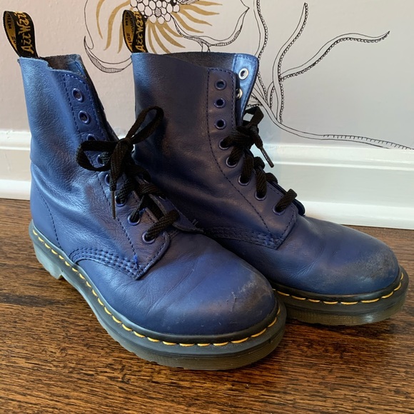 dark blue doc martens